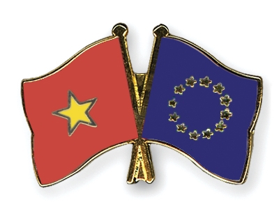Fahnen Pins Vietnam Europa