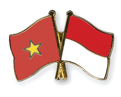 Fahnen Pins Vietnam Indonesien
