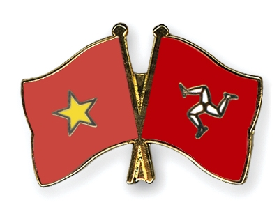Fahnen Pins Vietnam Isle-of-Man