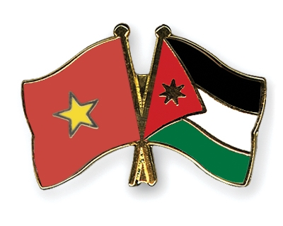 Fahnen Pins Vietnam Jordanien