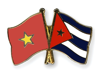 Fahnen Pins Vietnam Kuba