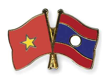 Fahnen Pins Vietnam Laos
