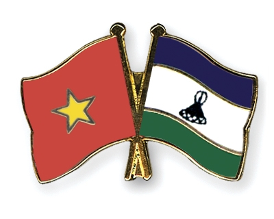 Fahnen Pins Vietnam Lesotho