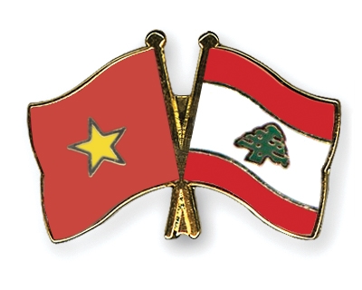 Fahnen Pins Vietnam Libanon