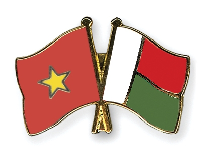 Fahnen Pins Vietnam Madagaskar