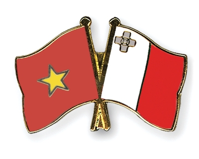 Fahnen Pins Vietnam Malta