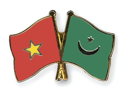 Fahnen Pins Vietnam Mauretanien