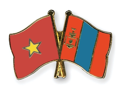 Fahnen Pins Vietnam Mongolei