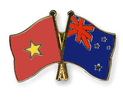 Fahnen Pins Vietnam Neuseeland