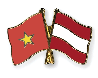 Fahnen Pins Vietnam sterreich