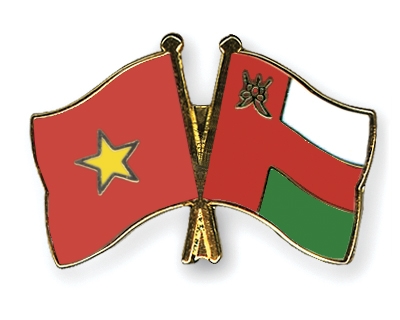 Fahnen Pins Vietnam Oman