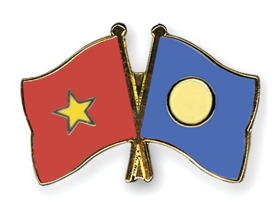 Fahnen Pins Vietnam Palau