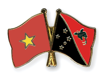 Fahnen Pins Vietnam Papua-Neuguinea