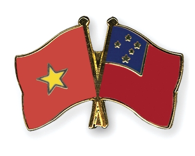 Fahnen Pins Vietnam Samoa