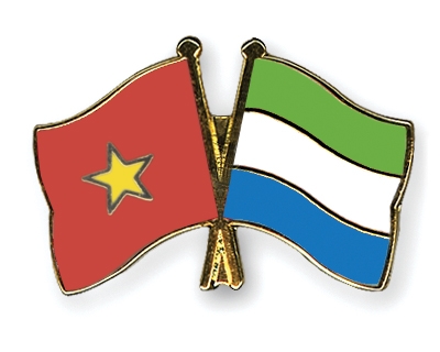 Fahnen Pins Vietnam Sierra-Leone