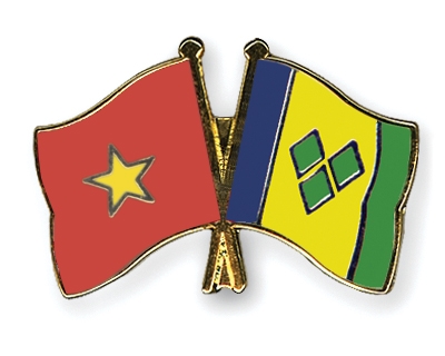Fahnen Pins Vietnam St-Vincent-und-die-Grenadinen