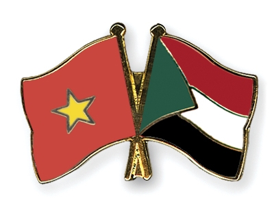 Fahnen Pins Vietnam Sudan