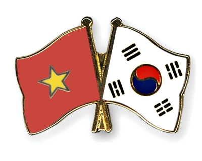 Fahnen Pins Vietnam Sdkorea