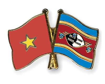 Fahnen Pins Vietnam Swasiland