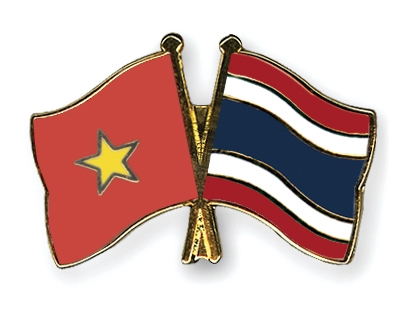 Fahnen Pins Vietnam Thailand