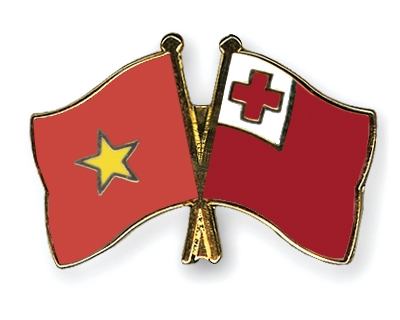 Fahnen Pins Vietnam Tonga