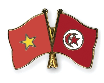Fahnen Pins Vietnam Tunesien