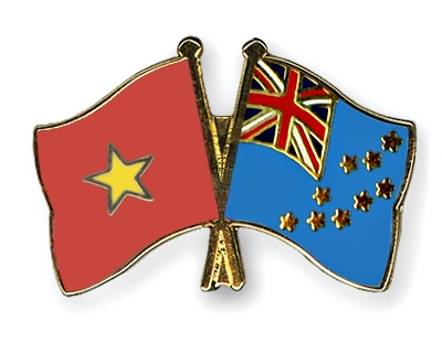 Fahnen Pins Vietnam Tuvalu
