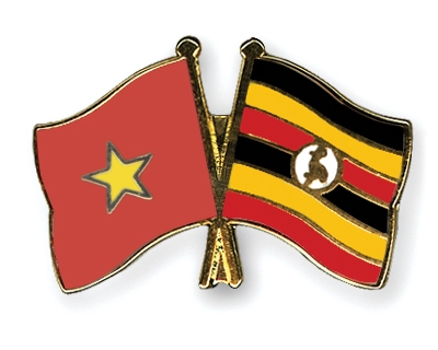 Fahnen Pins Vietnam Uganda
