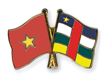 Fahnen Pins Vietnam Zentralafrikanische-Republik