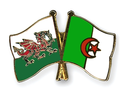Fahnen Pins Wales Algerien