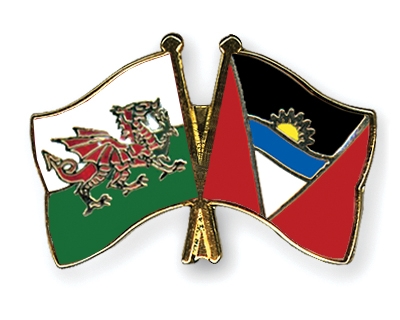 Fahnen Pins Wales Antigua-und-Barbuda