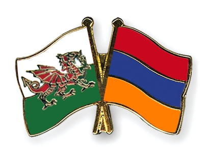 Fahnen Pins Wales Armenien