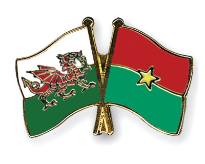 Fahnen Pins Wales Burkina-Faso
