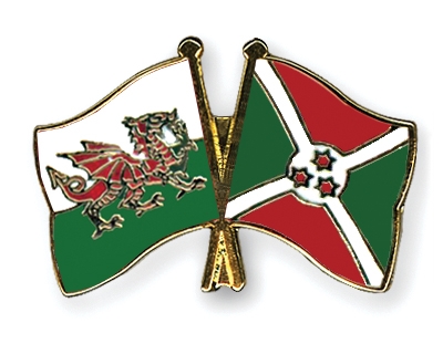 Fahnen Pins Wales Burundi
