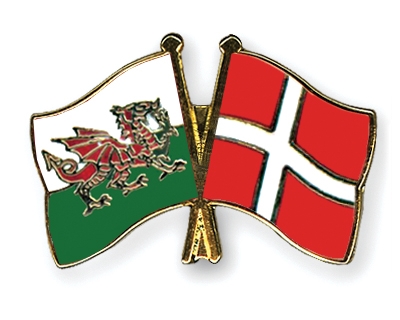 Fahnen Pins Wales Dnemark