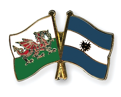 Fahnen Pins Wales El-Salvador