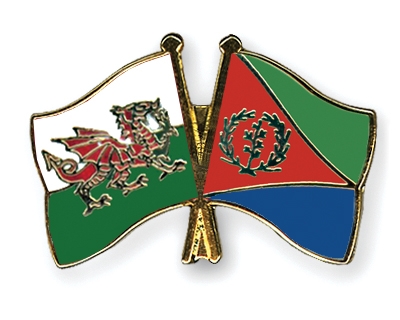 Fahnen Pins Wales Eritrea