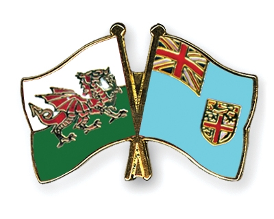 Fahnen Pins Wales Fidschi