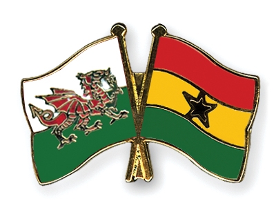Fahnen Pins Wales Ghana