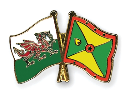 Fahnen Pins Wales Grenada