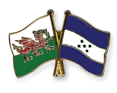 Fahnen Pins Wales Honduras