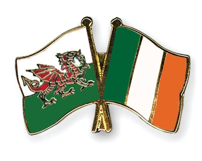 Fahnen Pins Wales Irland