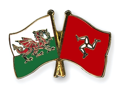 Fahnen Pins Wales Isle-of-Man