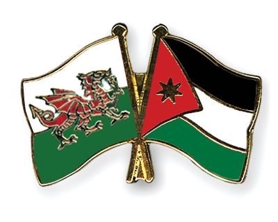 Fahnen Pins Wales Jordanien
