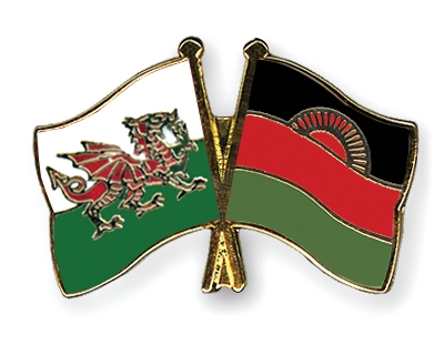 Fahnen Pins Wales Malawi