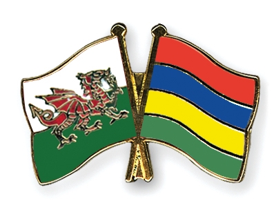 Fahnen Pins Wales Mauritius
