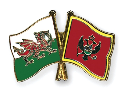 Fahnen Pins Wales Montenegro