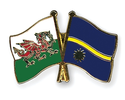 Fahnen Pins Wales Nauru