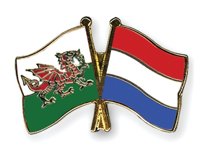 Fahnen Pins Wales Niederlande