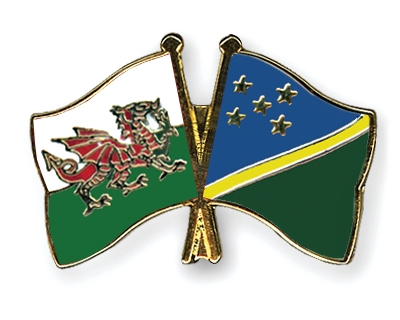 Fahnen Pins Wales Salomonen